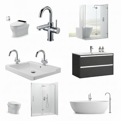 Set smart toilets — solid brass, 5-layer PVD chrome plating