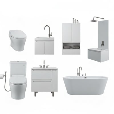 Series smart toilets — antibacterial nano-glaze ceramic, …
