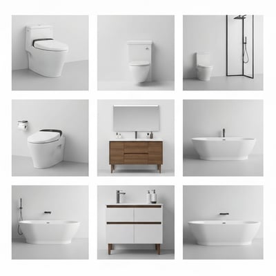 Set smart toilets — solid brass, 5-layer PVD chrome plating