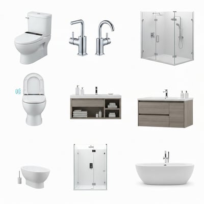 Line smart toilets — 10-year warranty on the faucet body, 5 years on the ceramic