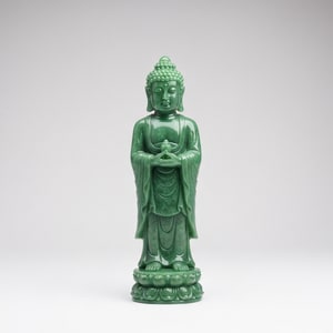 30cm jade buddha statue