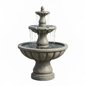 Round 3-tier fountain