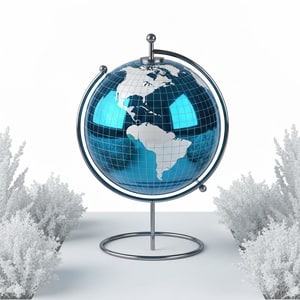 30cm reflective glass gazing ball
