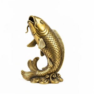 Feng shui carp statue