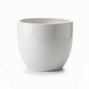 40cm white-glaze ceramic pot