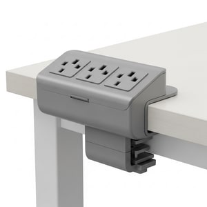 4-gang desktop workstation socket
