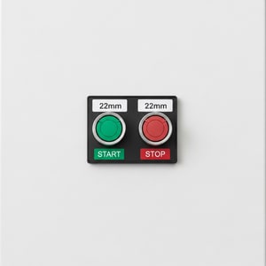 22mm green + red push-buttons