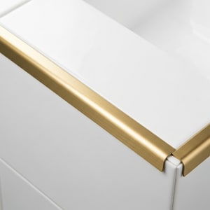 10mm hairline gold V stainless steel trim