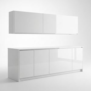 Acrylic gloss kitchen cabinet