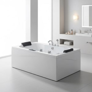 1.7m air-jet massage bathtub