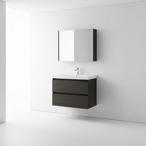 80cm moisture-resistant wood vanity cabinet