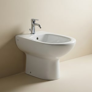 Classic white ceramic bidet