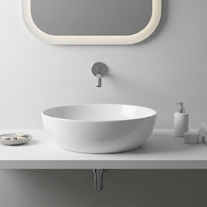 50cm white ceramic countertop basin