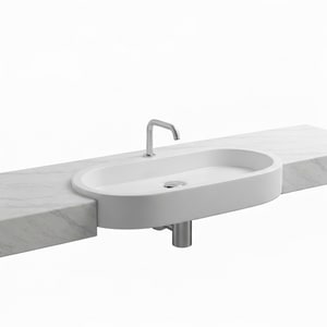 60×40 oval undermount basin