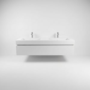 1.2m engineered-stone double basin