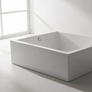 1.7m rectangular acrylic bathtub