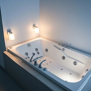 1.8m water-jet massage bathtub