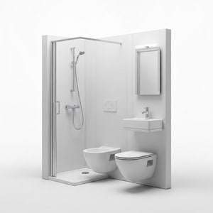 1.6×1.2 SMC integrated bathroom