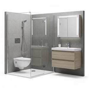 Hotel integrated bathroom