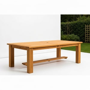 Teak outdoor dining table