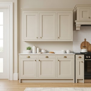 PU-finished oak kitchen cabinet
