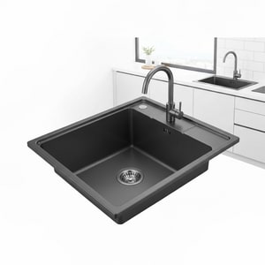 60×45 nano single 304 stainless steel sink
