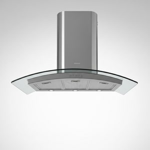 90cm curved-glass range hood