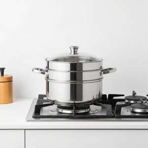 3-tier 304 stainless steel steamer