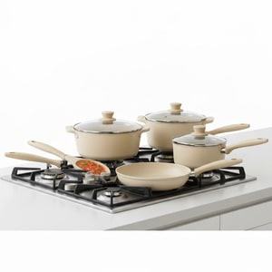 4-piece food-safe ceramic pot set