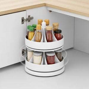 360° rotating cabinet organizer
