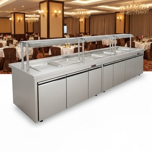 304 stainless steel buffet table