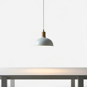 White Scandinavian pendant light