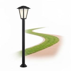 2m-tall IP65 garden pole light