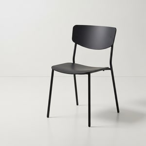 Powder-coated metal chair