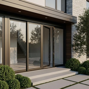 4-panel Series-55 Xingfa aluminum door