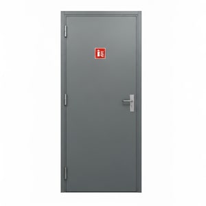 Single EI60 fire-resistant steel door