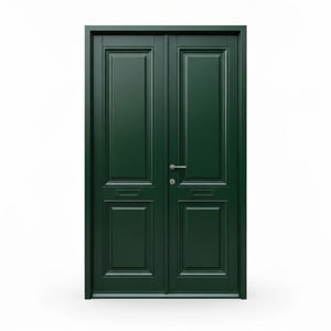 2-panel classic paneled steel door