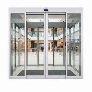 Radar-sensor automatic glass door