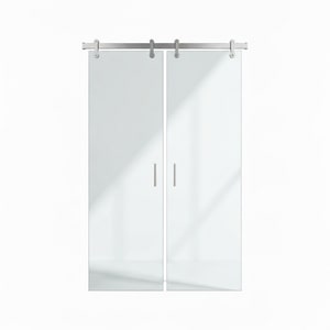 2-panel sliding hanging glass door