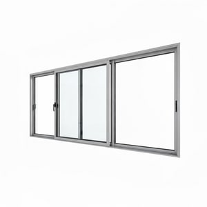 4-panel sliding aluminum window