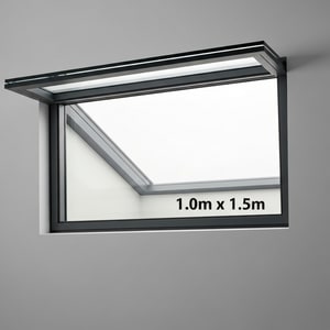 Motorized skylight window