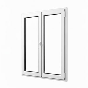 Triple-glazed uPVC window
