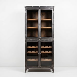 Industrial wine cabinet