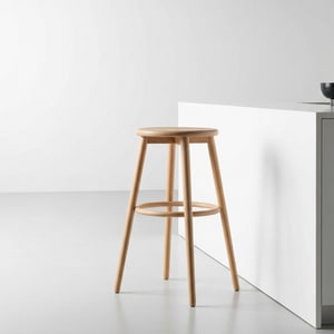 Ash wood bar stool