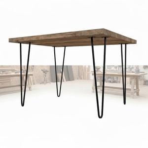 Hairpin steel table leg