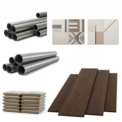 Series engineered wood flooring — OEM model code + logo on the tile back