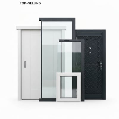 Line hinges — double-glazed Low-E + argon, U=1.6 thermal …