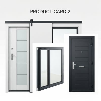 Line hinges — double-glazed Low-E + argon, U=1.6 thermal insulation