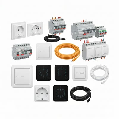 Line electrical meters — EU-standard flush-mount, nickel-…