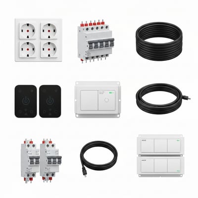 Set electrical meters — ELCB 30mA shock-protection technology